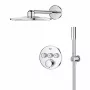 GROHE QuickFix Precision SmartControl falsík alatti termosztátos zuhanyrendszer, króm, 1072450000