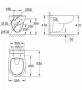 Grohe Bau Ceramic perem nélküli fali WC csésze fényes fehér 112948SH00