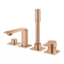 Grohe Allure kádperembe építhető csaptelep, rose arany 19316DA1