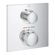   Grohe Allure 1 fogyasztós falsík mögötti termosztátos csaptelep, króm 19380002