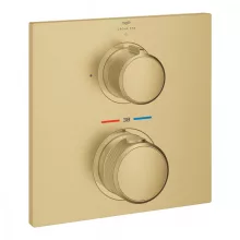   Grohe Allure 1 fogyasztós falsík mögötti termosztátos csaptelep, szálcsiszolt világos arany 19380GN2