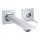 Grohe Allure M 2-lyukas falra szerelhető mosdócsaptelep, króm 19386002