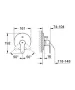 Grohe Eurostyle Cosmopolitan falba épített kádcsaptelep 19506002