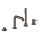 Grohe Essence 4-lyukú egykaros kádkombináció, grafit 19578A01