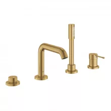   Grohe Essence 4-lyukú egykaros kádkombináció, szálcsiszolt világos arany 19578GN1