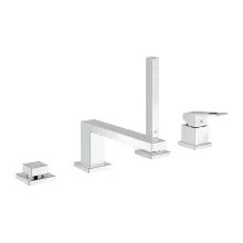   Grohe Eurocube 4 lyukú kádperemre szerelhető kádcsaptelep zuhanyszettel, króm 19897001