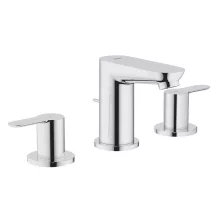 Grohe BauEdge háromlyukú mosdócsaptelep leeresztővel króm 20197000