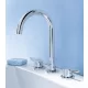 Grohe Concetto 3-lyukas mosdócsaptelep leeresztővel, króm 20216001