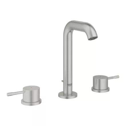 Grohe Essence 3-lyukas mosdócsaptelep, M-es méret, rozsdamentes acél hatású 20296DC1