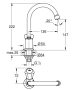 Grohe Costa kifolyószelep, króm 20393001