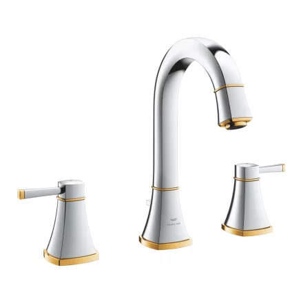 Grohe Grandera 3-lyukas mosdócsaptelep L-es méret, króm/arany 20619IG0