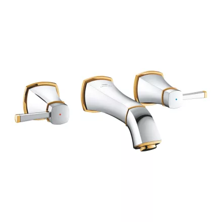 Grohe Grandera 3-lyukas fali mosdócsaptelep M-es méret, króm/arany 20622IG0