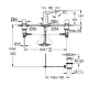Grohe Allure Brilliant 3-lyukas mosdócsaptelep M-es méret, rozsdamentes acél hatású 20626DC0