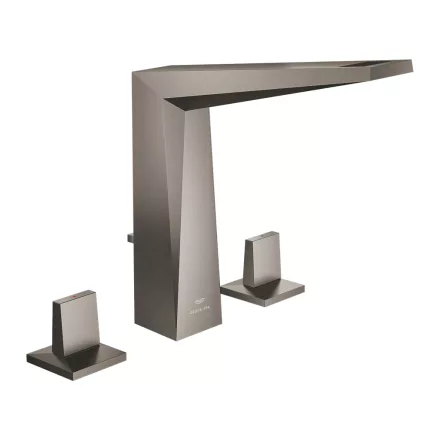 Grohe Allure Brilliant 3-lyukas mosdócsaptelep L-es méret, szálcsiszolt grafit 20627AL0