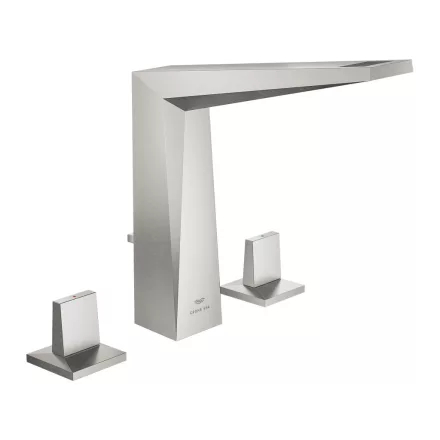 Grohe Allure Brilliant 3-lyukas mosdócsaptelep L-es méret, rozsdamentes acél hatású 20627DC0