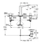 Grohe Allure Brilliant 3-lyukas mosdócsaptelep L-es méret, rozsdamentes acél hatású 20627DC0