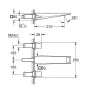 Grohe Allure Brilliant fali 3-lyukas mosdócsaptelep L-es méret, rozsdamentes acél 20629DC0