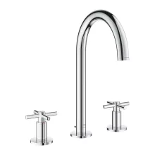   Grohe Atrio 3-lyukas mosdócsaptelep L-es méret, húzórudas leeresztővel, króm 20643000