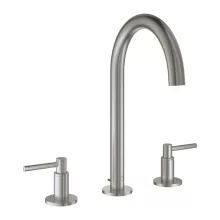   Grohe Atrio két karos mosdócsaptelep L-es méret húzórudas leeresztővel, rozsdamentes acél hatású 20649DC0