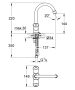 Grohe Costa S kétgombos mosdócsaptelep láncos kivitel, króm 21338001