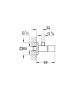 Grohe Eurocube sarokszelep 1/2-3/8 22012000