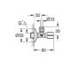 Grohe Sarokszelep 1/2-3/8, grafit 22037A00