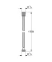 Grohe QuickFix VitalioFlex Metal fém zuhanygégecső 1500 mm, króm 22108000