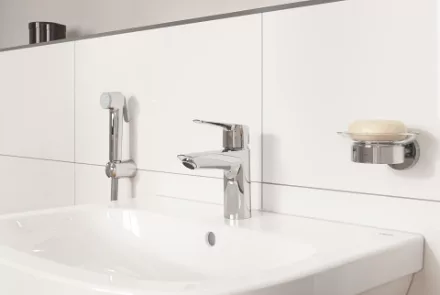 Grohe QuickFix Start Mosdócsaptelep S-es mérettel és bidé kézi zuhannyal, króm kivitelben