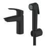 Grohe Eurosmart egykaros csaptelep bidé kézizuhannyal, S-es méret, matt fekete 231242433
