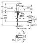 Grohe Eurocube egykaros mosdócsaptelep, S-es méret, szálcsiszolt grafit 23127AL0