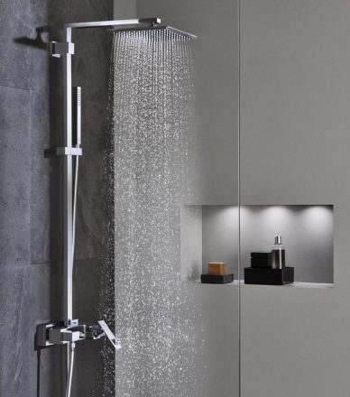 Grohe Euphoria Cube 230 zuhanyrendszer csapteleppel, króm 23147001
