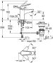 Grohe Euroeco egykaros mosdócsaptelep automata leeresztővel S-es méret, króm 23262001