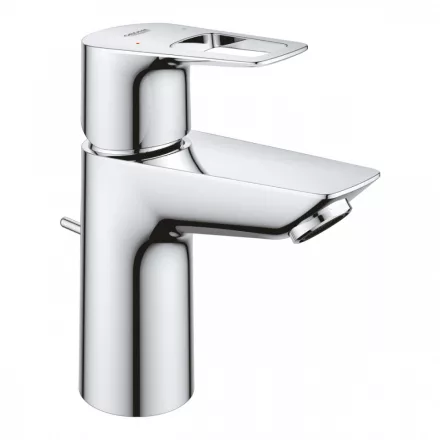 Grohe BauLoop egykaros mosdócsaptelep műanyag leeresztővel, S-es méret, króm 23335001