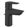 Grohe QuickFix Start Edge mosdócsaptelep húzórudas lefolyógarnitúrával, matt fekete