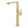 Grohe egykaros mosdócsaptelep Click Clack leeresztővel, XL-es méret, szálcsiszolt világos arany 23403GN1