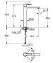 Grohe Lineare egykaros magasított mosdó csaptelep XL-Size 23405001