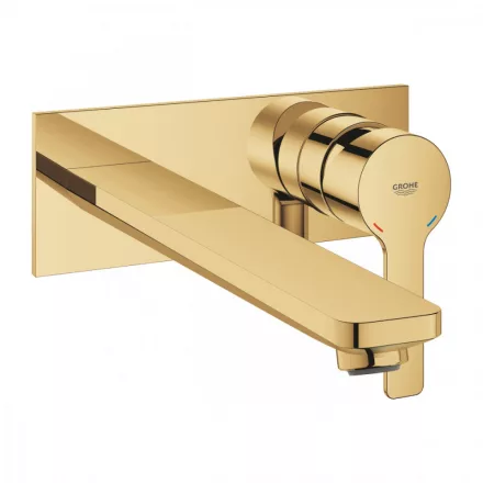 Grohe Lineare egykaros fali mosdó csaptelep kétlyukas kivitel, arany 23444GL1
