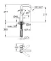Grohe Essence egykaros króm mosdócsaptelep, L-es méret 23541001