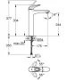 Grohe Eurostyle mosdócsaptelep XL-Size 23570003