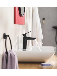   Grohe QuickFix Start mosdócsaptelep M-es méret, Click-Clack leeresztővel, matt fekete 235752432
