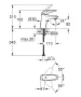 Grohe Eurostyle egykaros mosdócsaptelep leeresztőszelep nélkül, S-es méret, króm 23715003