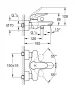 Grohe Eurostyle króm kádcsaptelep 23726003