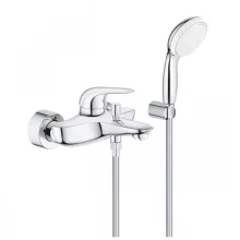   Grohe Eurostyle egykaros kádcsaptelep zuhanyváltóval, kádkifolyóval, zuhanyszettel, króm 2372930A