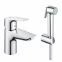 Grohe BauEdge egykaros mosdócsaptelep bidé kézizuhannyal, króm 23757001