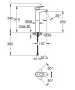Grohe BauLoop mosdócsaptelep XL-Size, leeresztőszelep nélkül 23764000