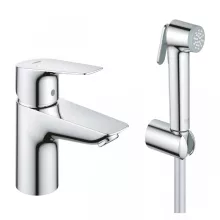   Grohe QuickFix Start Edge egykaros mosdó csaptelep S-es méret, intimzuhannyal, króm 23773001