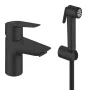Grohe QuickFix Start Edge XS mosdócsaptelep kézizuhany szettel matt fekete kivitelben
