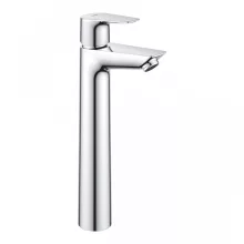   Grohe QuickFix Start Edge egykaros mosdó csaptelep Click-Clack leeresztővel, króm 23777001