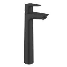 Grohe QuickFix Start Edge magasított mosdócsaptelep click-clack leeresztővel matt fekete kivitelben