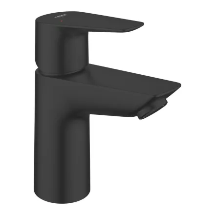 Grohe QuickFix Start Edge mosdócsaptelep Push-Open lefolyógarnitúrával, matt fekete